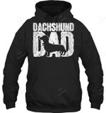 Dachshund Dad Wiener Father Fathers Day Vintage Sweatshirt Hoodie Long Sleeve