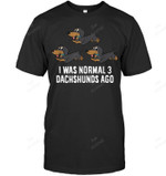 I Was Normal 3 Dachshunds Ago Funny Dachshund Owner Men Tank Top V-Neck T-Shirt