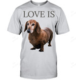 Love Is Dachshunds Men Tank Top V-Neck T-Shirt