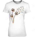Dachshund Flower Fly Dandelion Funny Cute Dog Lover Women Tank Top V-Neck T-Shirt