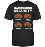 Dachshund Security Funny Wiener Weiner Dog Lover Owner Men Tank Top V-Neck T-Shirt