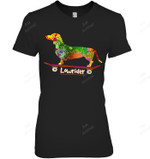 Funny Dachshund Lover Weiner Dog Lowrider Women Tank Top V-Neck T-Shirt