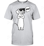 Dachshund Funny Stubborn Dog Men Tank Top V-Neck T-Shirt
