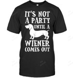 It's Not Party Until Wiener Comes Out Men Tank Top V-Neck T-Shirt
