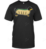 Funny Weiner Dog Dachshund Hot Dog Men Tank Top V-Neck T-Shirt