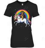 Dachshund Unicorn Girls Space Galaxy Rainbow Dog Women Tank Top V-Neck T-Shirt