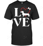 Dachshund Love Men Tank Top V-Neck T-Shirt