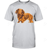 Dachshund Cute Puppy Dog Men Tank Top V-Neck T-Shirt