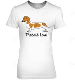 Piebald Love Dachshund Women Tank Top V-Neck T-Shirt