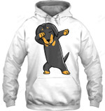 Dabbing Daschund Kids Wiener Dog Sweatshirt Hoodie Long Sleeve