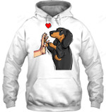 Dachshund Love Weiner Dog Mom Funny Girls Sweatshirt Hoodie Long Sleeve
