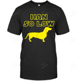 Funny Daschund Hans So Low Men Tank Top V-Neck T-Shirt