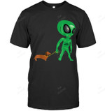 Funny Dachshund Alien Wiener Dog Doxie Dotson Men Tank Top V-Neck T-Shirt