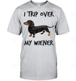 I Trip Over My Wiener Funny Daschund Men Tank Top V-Neck T-Shirt