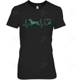Heartbeat Dachshund Dog Rescue Lifeline Women Tank Top V-Neck T-Shirt