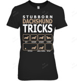 Stubborn Dachshund Tricks 2 Women Tank Top V-Neck T-Shirt