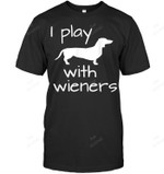 I Play With Wieners Men Tank Top V-Neck T-Shirt