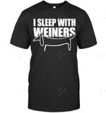 I Sleep With Weiners Sleeping Dachshund Men Tank Top V-Neck T-Shirt
