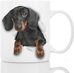 Cutest Black Dachshund Dog Mug