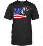 Proud Labrador Retriever American Flag Patriotic Dog Lab Sweatshirt Hoodie Long Sleeve Men Women T-Shirt