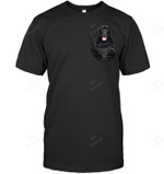 Labrador Black Pocket Sweatshirt Hoodie Long Sleeve Men Women T-Shirt