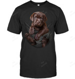Labrador Pocket Design Sweatshirt Hoodie Long Sleeve Men Women T-Shirt