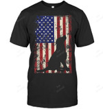 Patriotic Labrador 4th Of July American Flag Sweatshirt Hoodie Long Sleeve Men Women T-Shirt