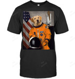 Labrador Astronaut Proud Patriotic Sweatshirt Hoodie Long Sleeve Men Women T-Shirt
