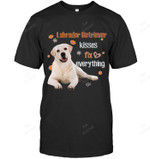 Labrador Retriever Kisses Fix Everything Dog Lover Sweatshirt Hoodie Long Sleeve Men Women T-Shirt
