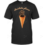 Ice Cream Chocolate Labrador Lab Sweatshirt Hoodie Long Sleeve Men Women T-Shirt