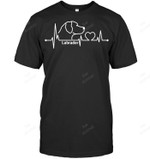 Labrador Heartbeat Love Sweatshirt Hoodie Long Sleeve Men Women T-Shirt