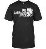 The Labrador Face Sweatshirt Hoodie Long Sleeve Men Women T-Shirt