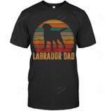 Retro Labrador Dad Dog Daddy Golden Black Lab Father Men Sweatshirt Hoodie Long Sleeve T-Shirt