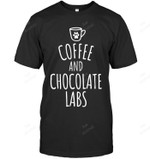 Coffee And Chocolate Labs Labrador Retriever Sweatshirt Hoodie Long Sleeve Men Women T-Shirt