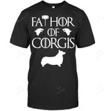 Fathor Corgi Men Sweatshirt Hoodie Long Sleeve T-Shirt