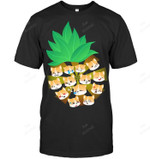 Pineapple Corgi Dog Lovers Pet Owners Sweatshirt Hoodie Long Sleeve Men Women T-Shirt