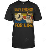 Best Friends For Life Corgi Sweatshirt Hoodie Long Sleeve Men Women T-Shirt