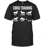 Corgi Training Corgi Dog Tricks Sweatshirt Hoodie Long Sleeve Men Women T-Shirt