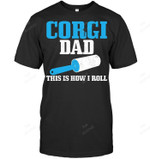 Corgi Dad Dog Hair Funny Men Sweatshirt Hoodie Long Sleeve T-Shirt