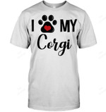 I Love My Corgi 2 Sweatshirt Hoodie Long Sleeve Men Women T-Shirt