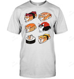 Sushi Corgi Dog Funny Sweatshirt Hoodie Long Sleeve Men Women T-Shirt