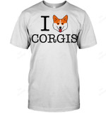 I Love Corgis Sweatshirt Hoodie Long Sleeve Men Women T-Shirt