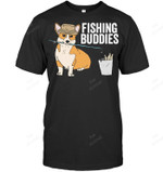 Corgi Fishing Buddies Sweatshirt Hoodie Long Sleeve Men Women T-Shirt