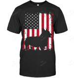 Corgi Dog Usa Flag Patriotic 4th Of July Sweatshirt Hoodie Long Sleeve Men Women T-Shirt