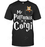 My Patronus Is A Corgi Cute Corgi Funny Corgi Lover Sweatshirt Hoodie Long Sleeve Men Women T-Shirt