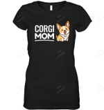 S Corgi Mom Dog Owner Kawaii Corgi Girls Women Sweatshirt Hoodie Long Sleeve T-Shirt