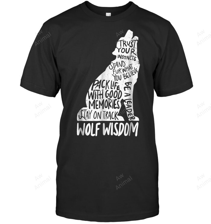 Wolf Wisdom Men Tank Top V-Neck T-Shirt