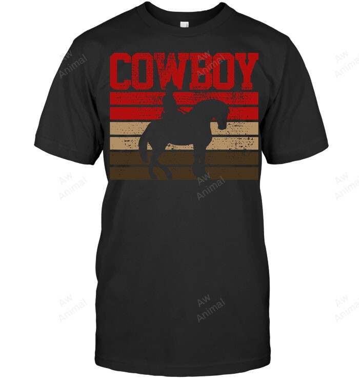 Cowboy Rodeo Horse Gift Country Men Tank Top V-Neck T-Shirt