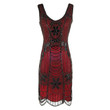 Spring Retro Dress Sequined Women's Handmade Beaded Embroidery High-end Small Evening Dresses