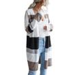 Women's Thin Mixed Color Stripe Sweater Casual Home Air Conditioning Cardigan
